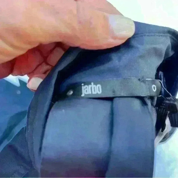 JARBO - NWT NAVY PUFFY SLEEVE COTTON BLOUSE - Picture 16 of 16